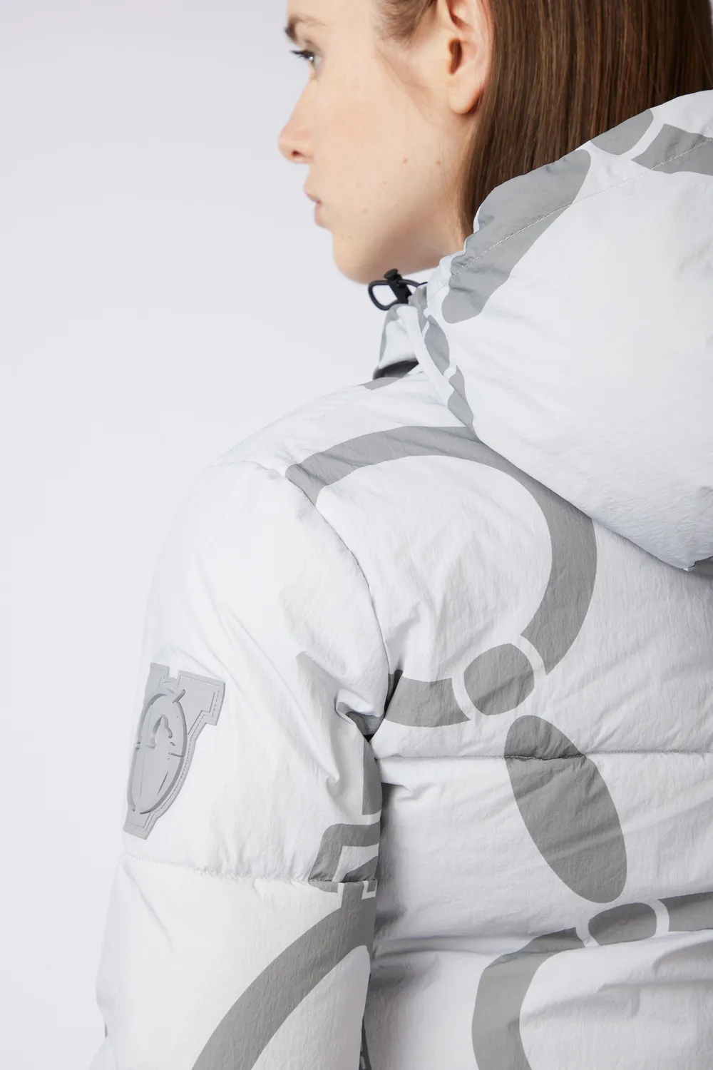 Vestrum Verbania jas dames medium grey met print