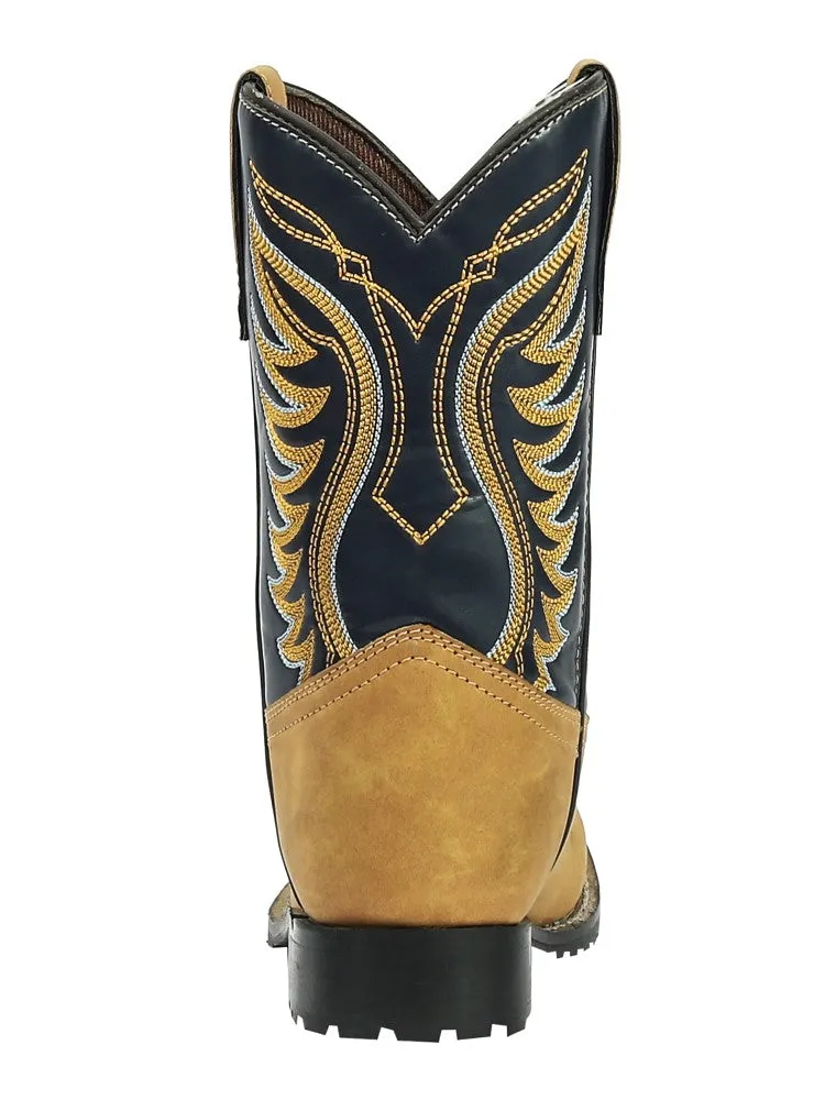 TuffRider Lassen Rounded Toe kinder westernlaarzen tan leer