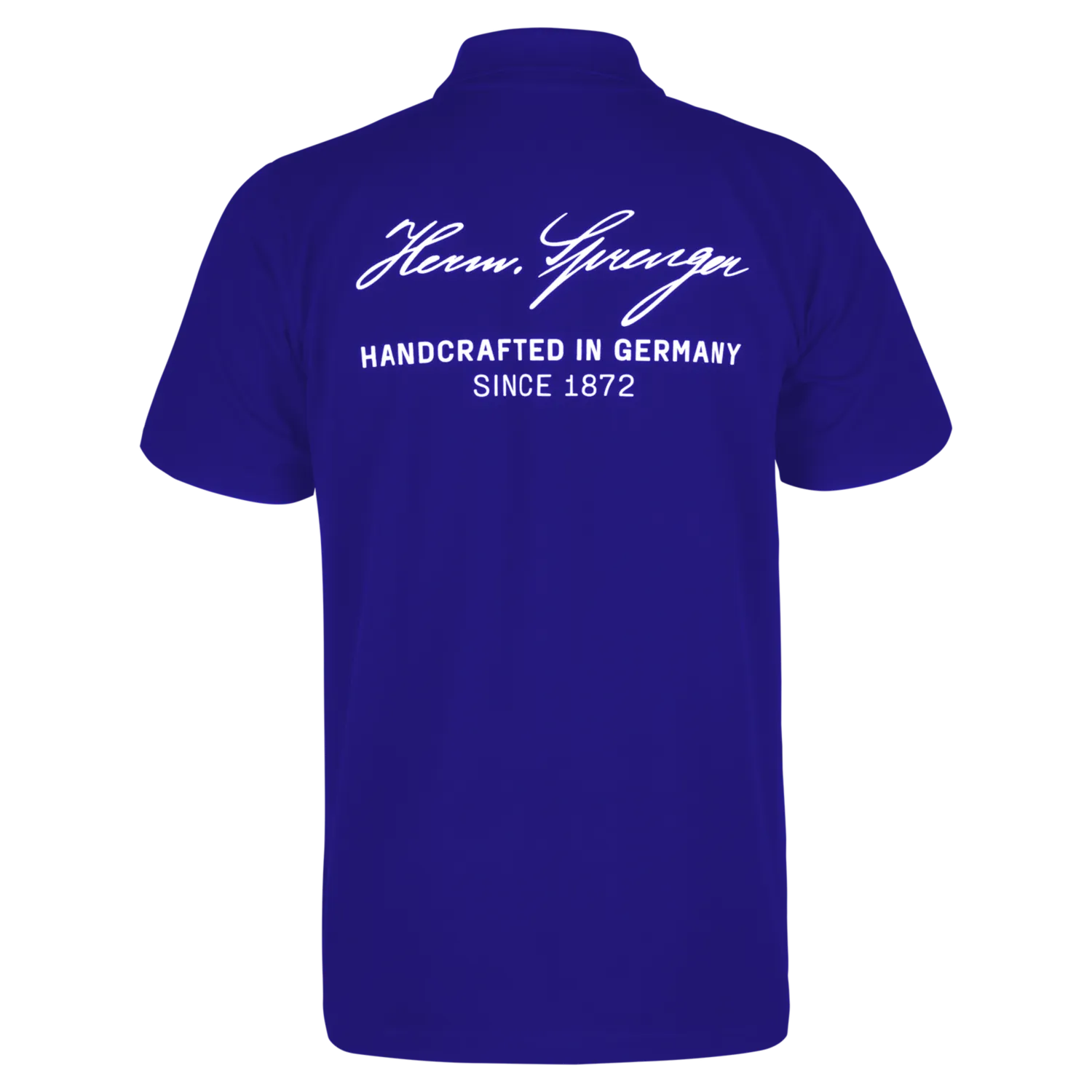 Herm Sprenger Signature polo heren blauw soepel