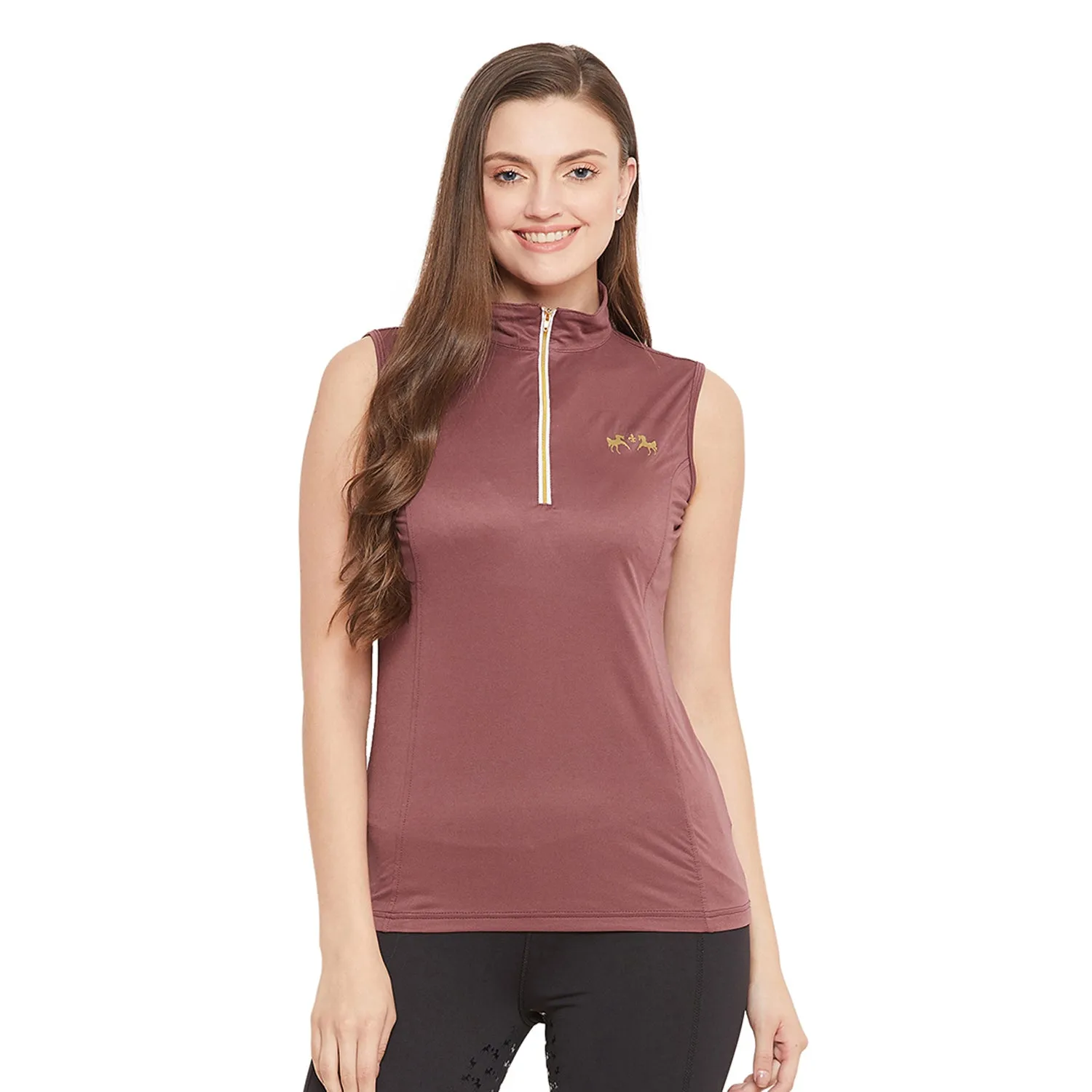 Equine Couture Surya EquiCool sportshirt mouwloos paars XXXL