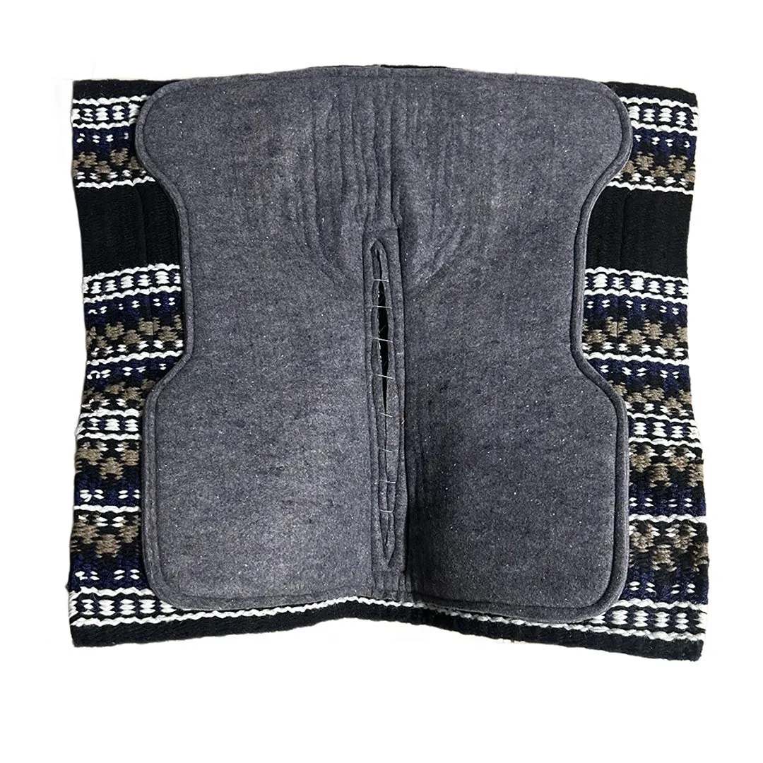 TuffRider Showrunner western zadeldek wol neon kilim 34x36