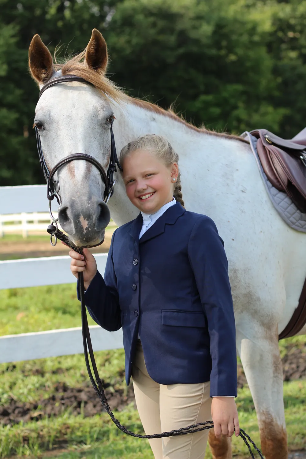 TuffRider Starter Show Coat kinder wedstrijdjas Navy