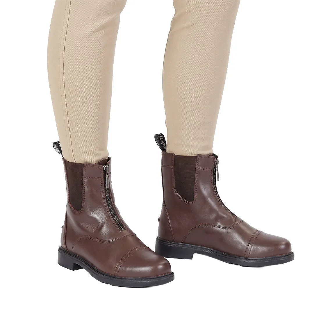 TuffRider Baroque Front Zip paddock boots zwart leer
