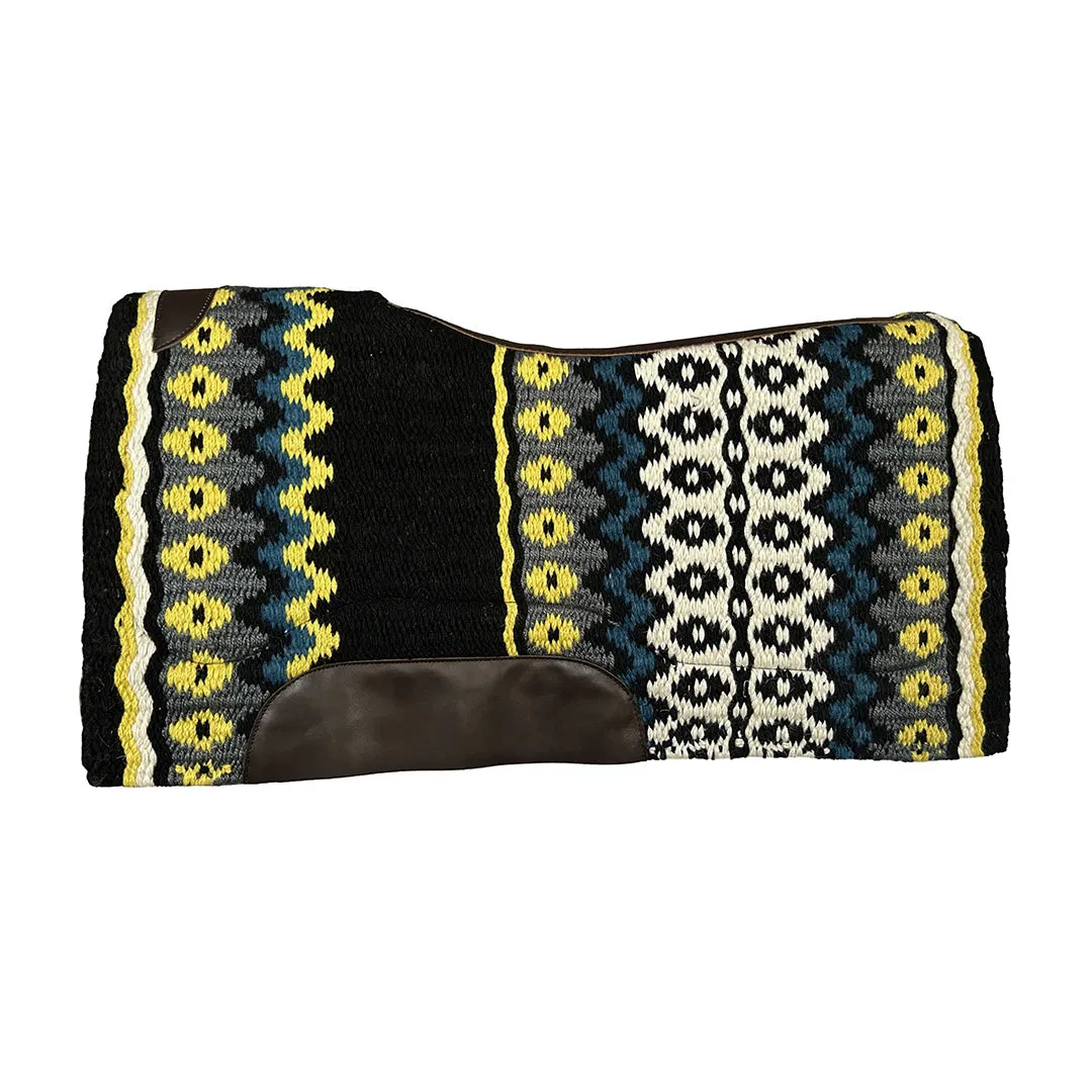 TuffRider Velis westernpad 34x36 wolmix groen dessin