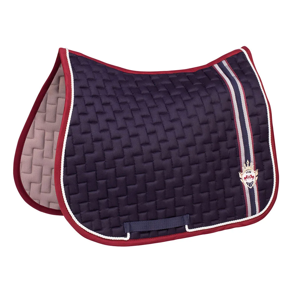 Equine Couture Ocala veelzijdig zadeldek wit met bies