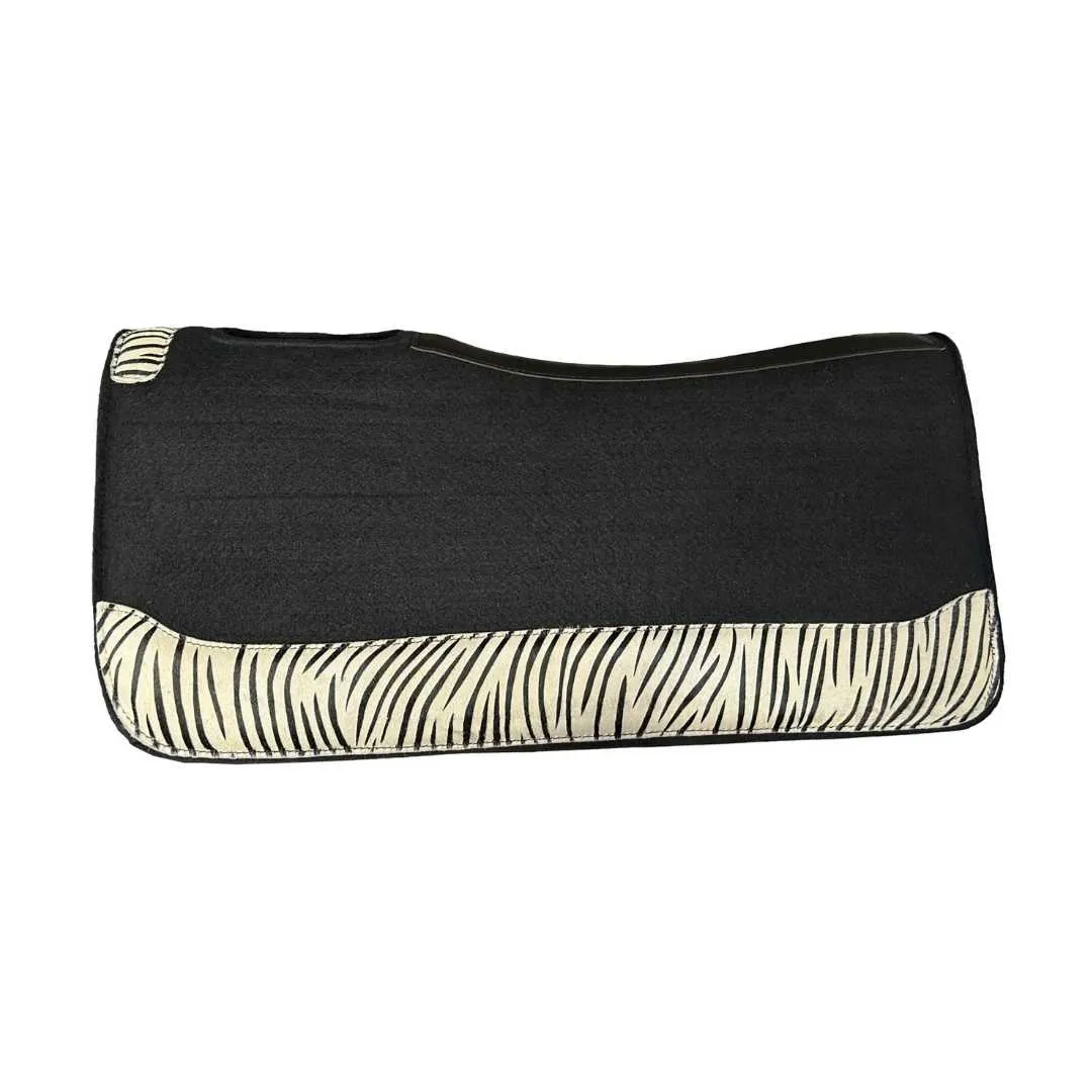 TuffRider Eclipse westernpad zwart 32x32 vilt 1 inch