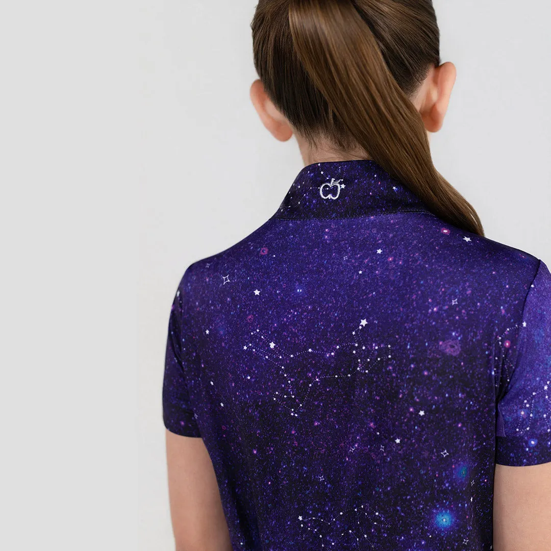 Dapplebay Constellation kinder rijshirt Navy 8-9 koel