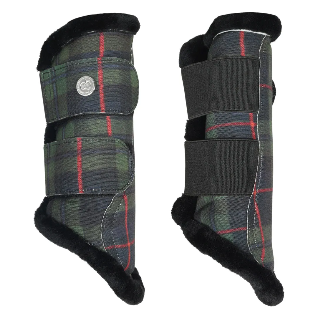 Dapplebay Holiday Plaid peesbeschermers groen S ruitjes