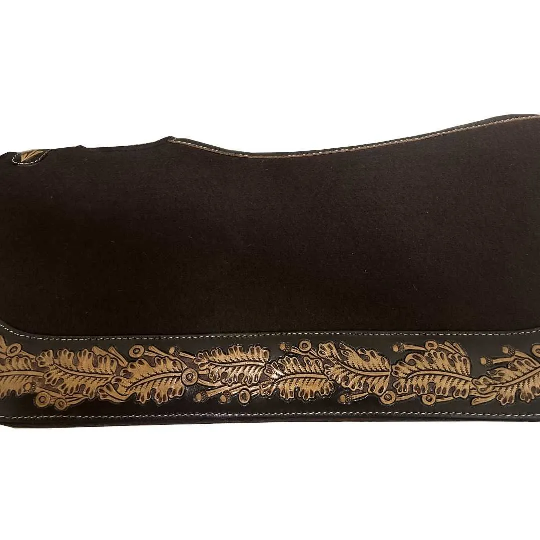 TuffRider Imperial Gold westernpad vilt bruin 32x32