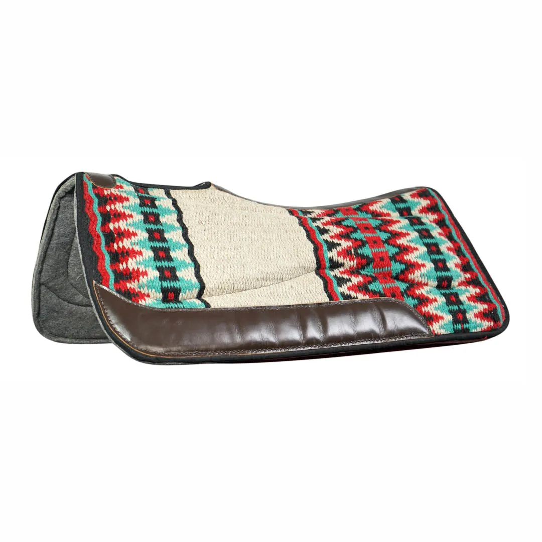 TuffRider Contoured Double Weave westernpad crème 81x81 wolmix