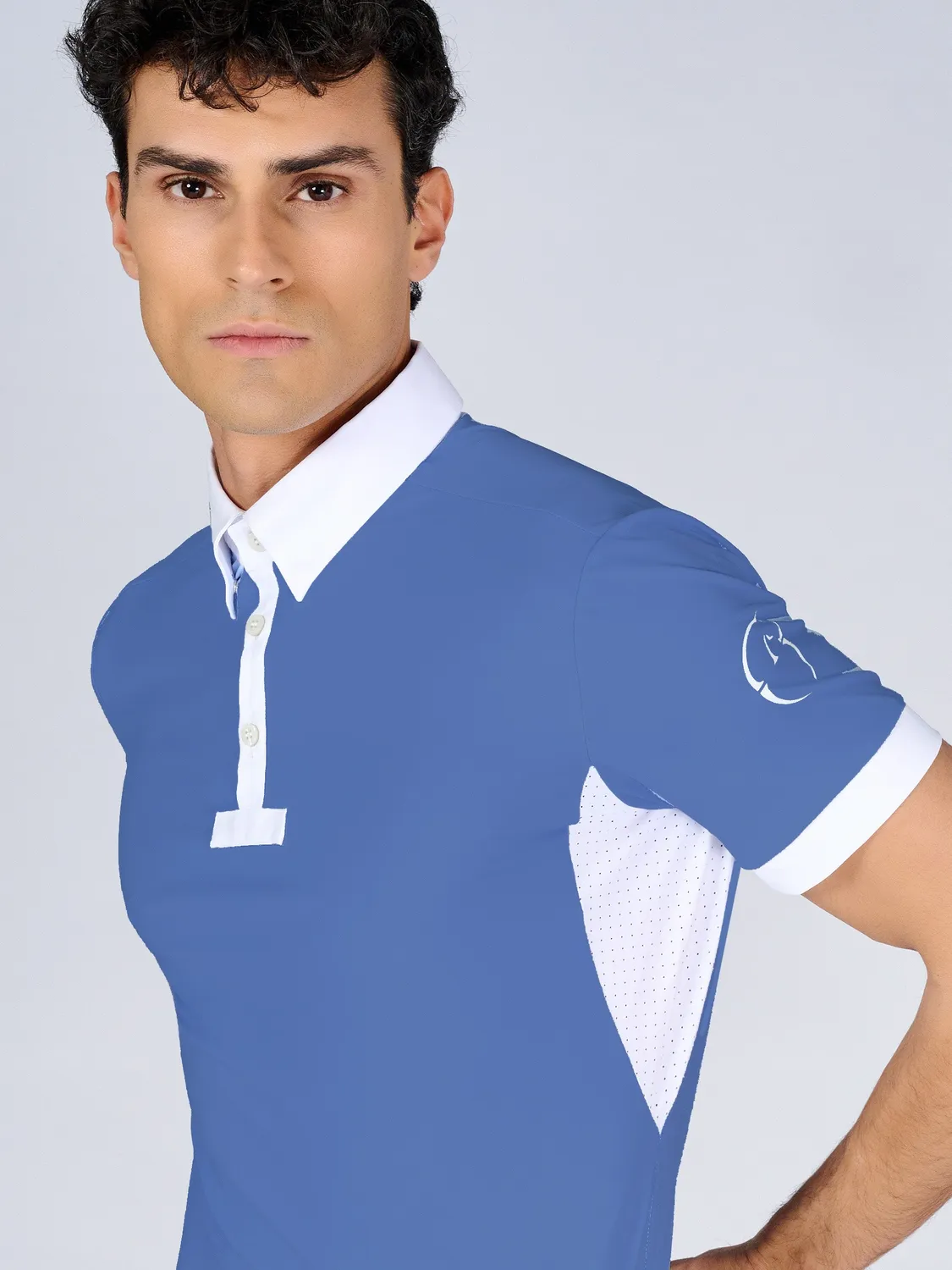 Vestrum Budoni Wedstrijdshirt Heren Korte Mouw 3 Knoopjes