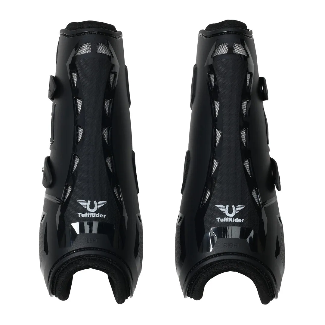 TuffRider Airflow Iron Man peesbeschermers zwart