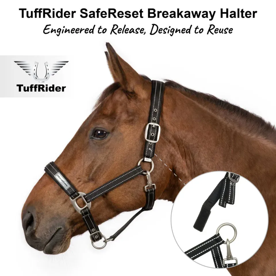 TuffRider SafeReset veiligheidshalster zwart pony