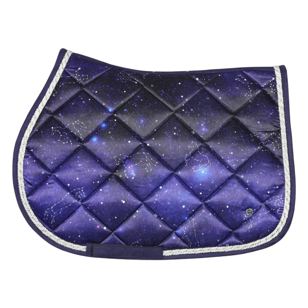Dapplebay Constellation Jump zadeldek Navy/Multi Full sterrenprint