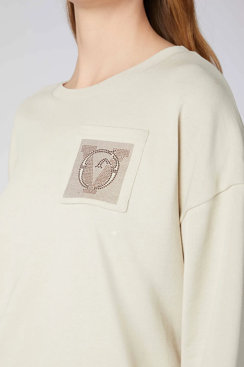Vestrum Nivelles sweater dames zwart katoen oversized