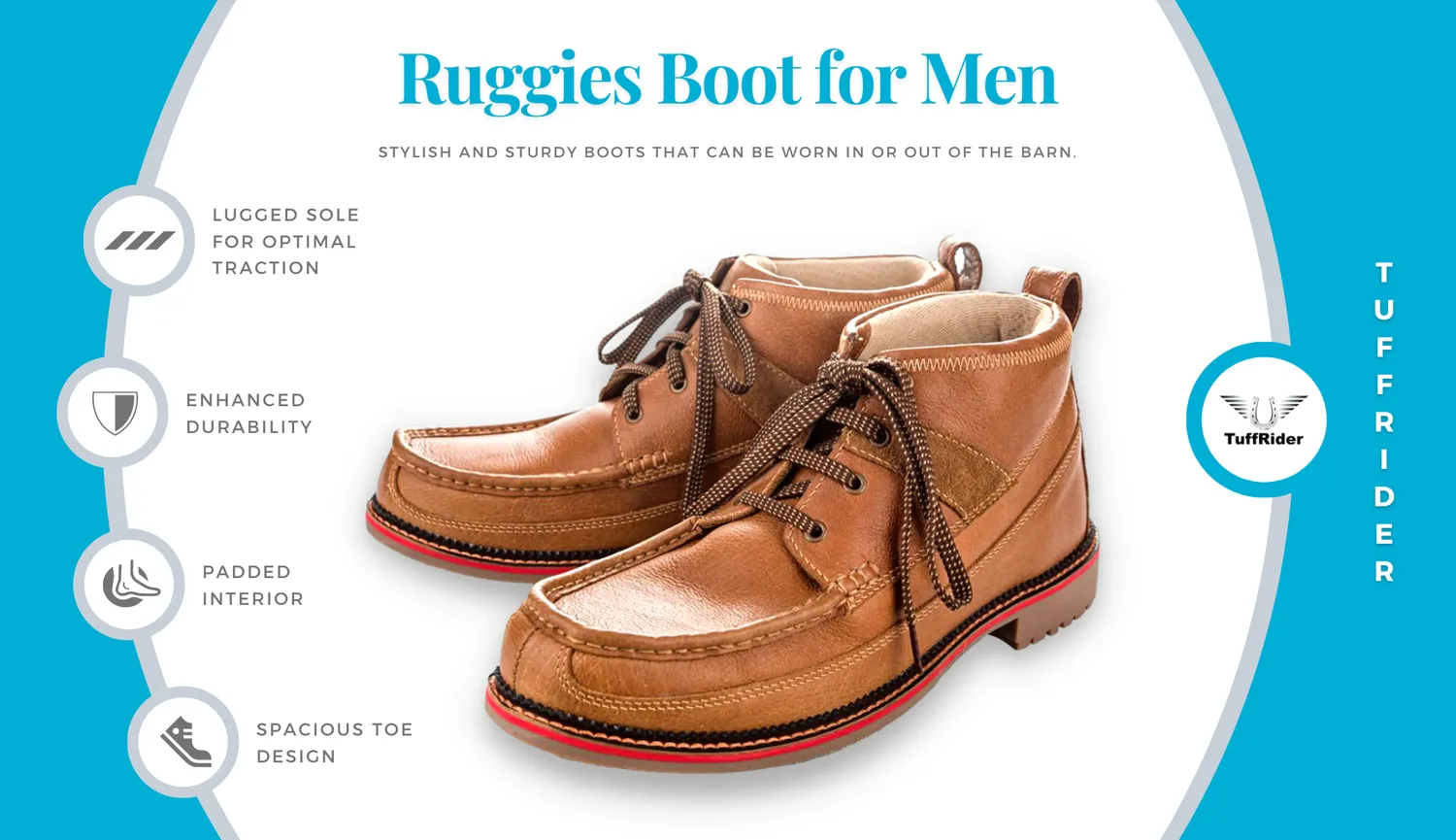TuffRider Ruggies heren stallaarzen Chestnut nubuck