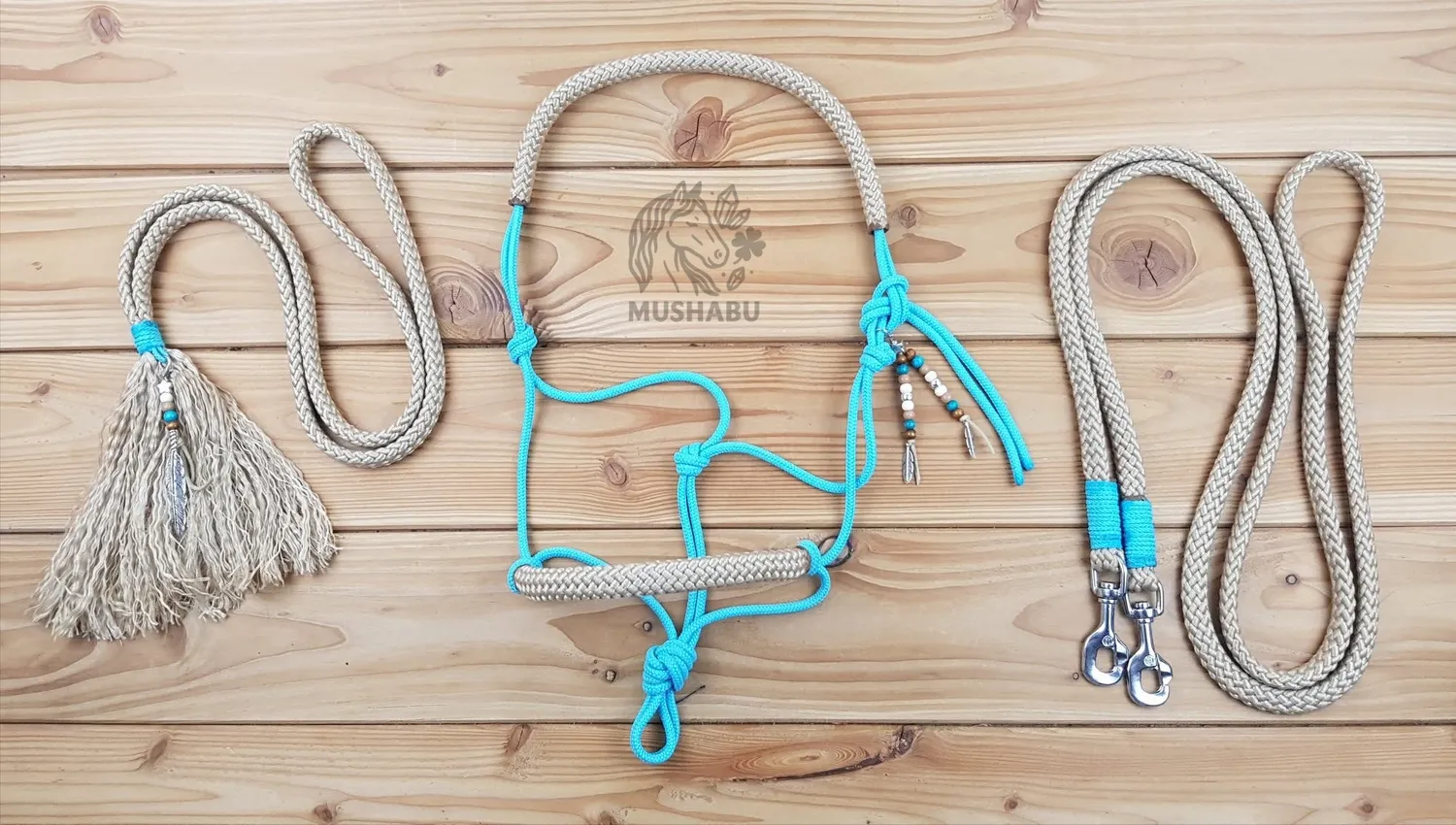 Mushabu voordeelset touwhalster teugels neckrope