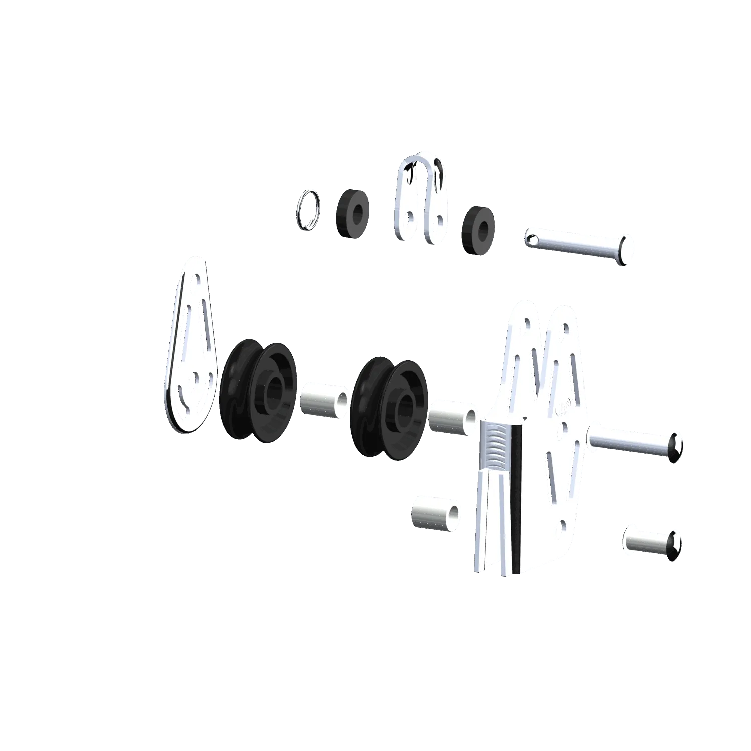 Herm Sprenger V-Klemmenblok Gleitlager 6 mm blok 2 rollen
