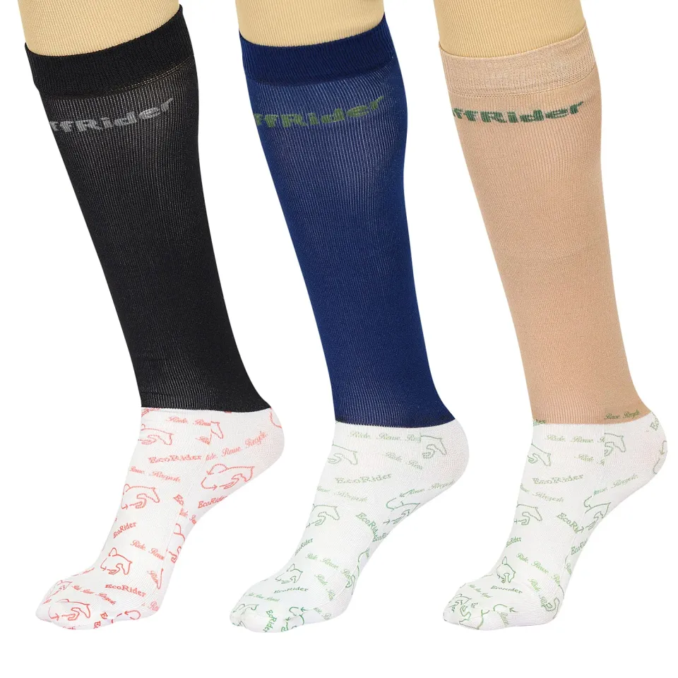 TuffRider EcoRider rijsokken dames 3-pack over de kuit