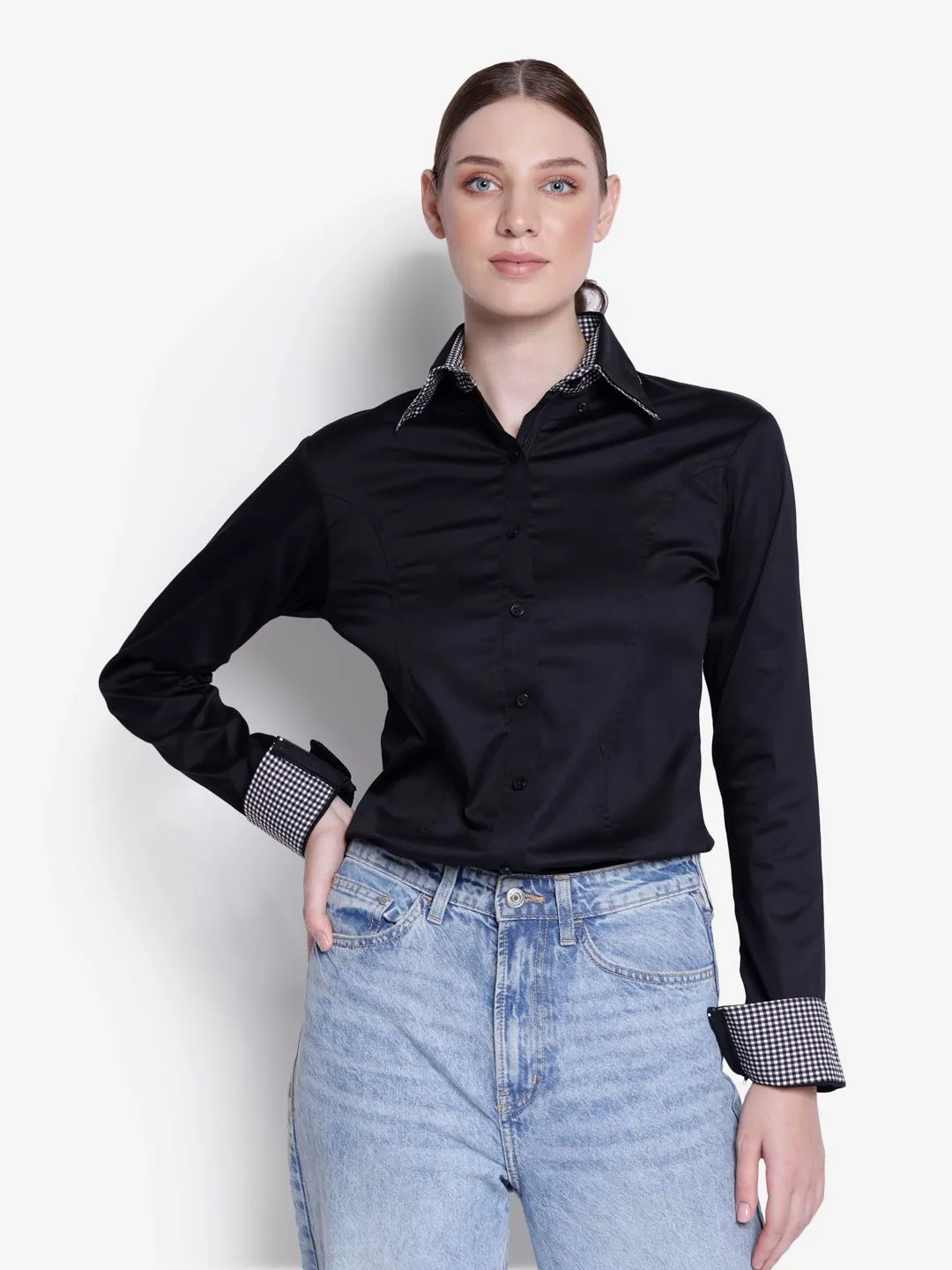TuffRider Adey dames blouse plum lichte stof