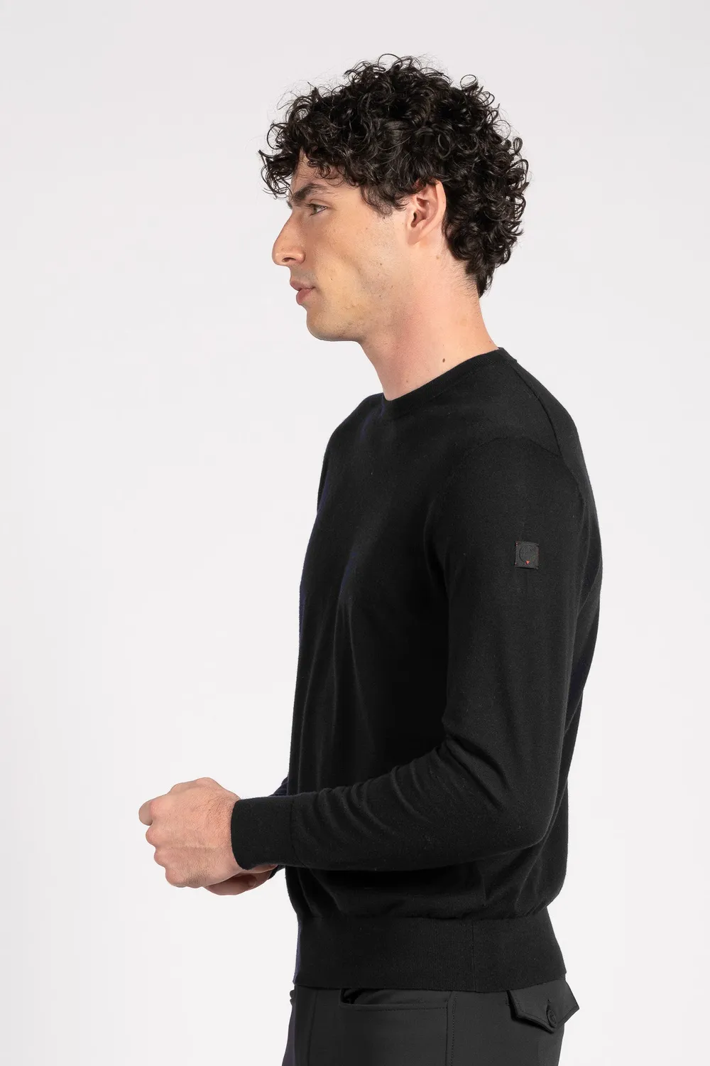 Vestrum Etanim heren trui navy ronde hals elegant