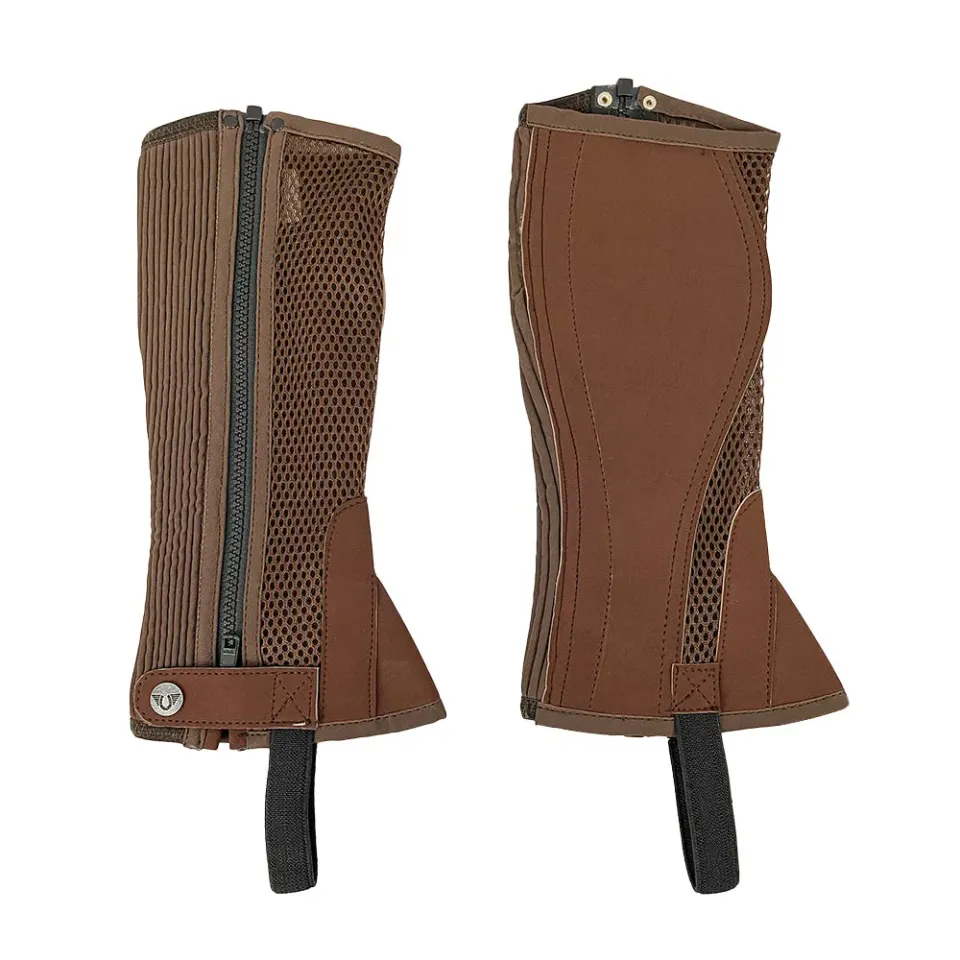 TuffRider Airflow halve chaps kinderen zwart luchtig