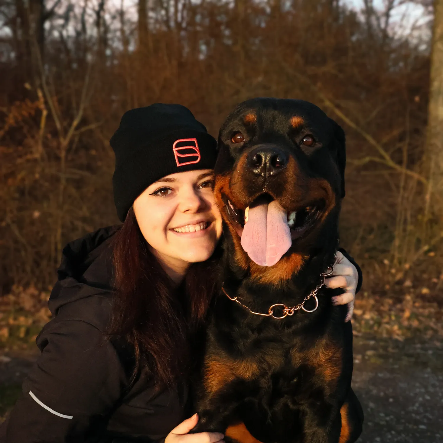 Herm Sprenger Beanie Muts Zwart Dubbellaags