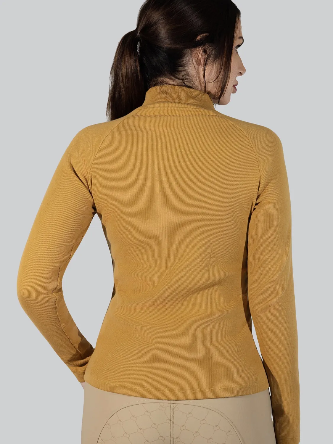 Dapplebay Heirloom Camel coltrui geribd borduursel