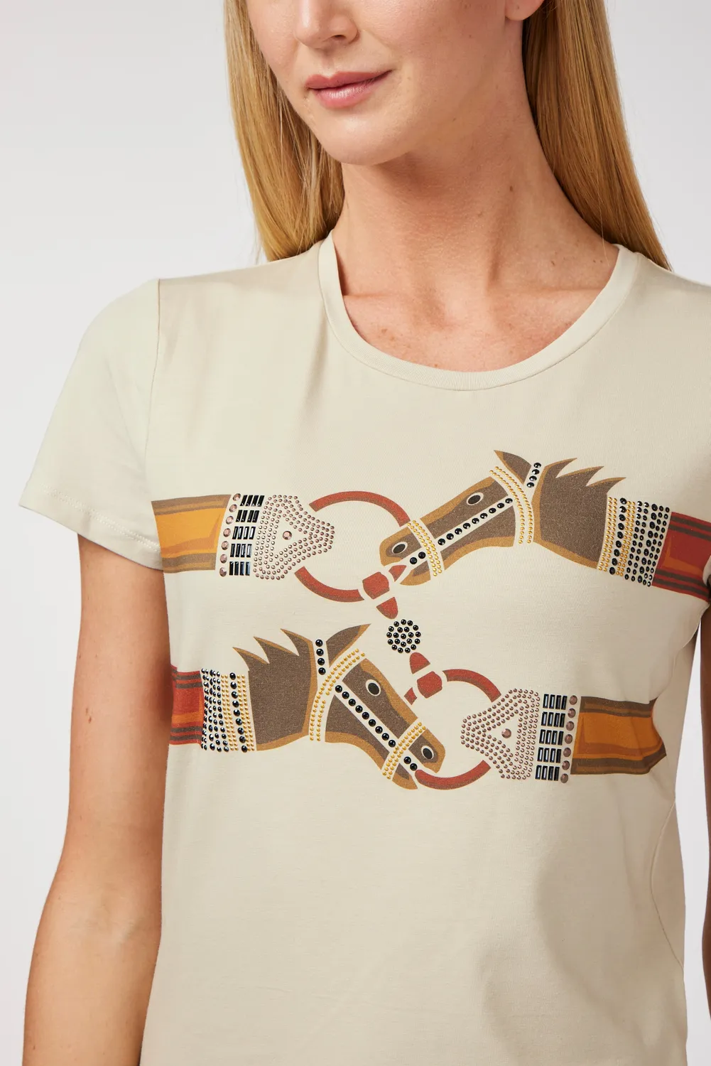 Vestrum Arborea T-shirt dames katoen strass