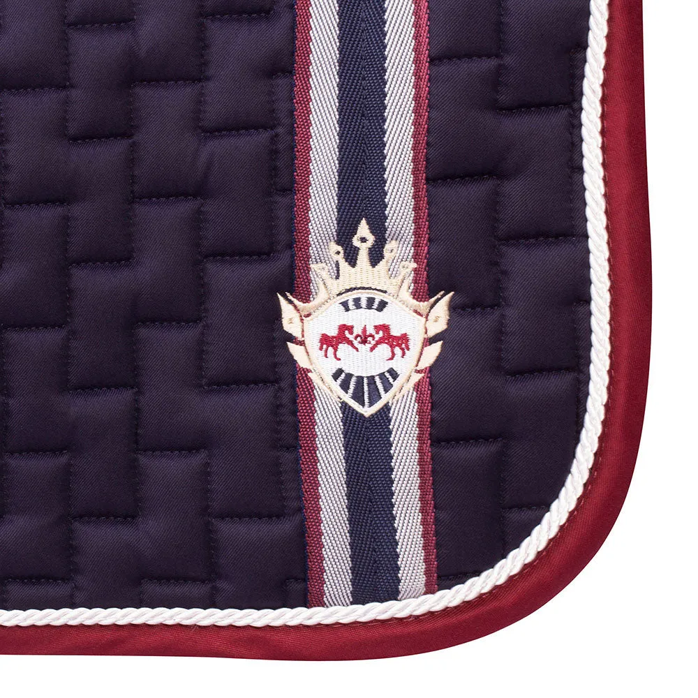 Equine Couture Ocala veelzijdig zadeldek wit met bies