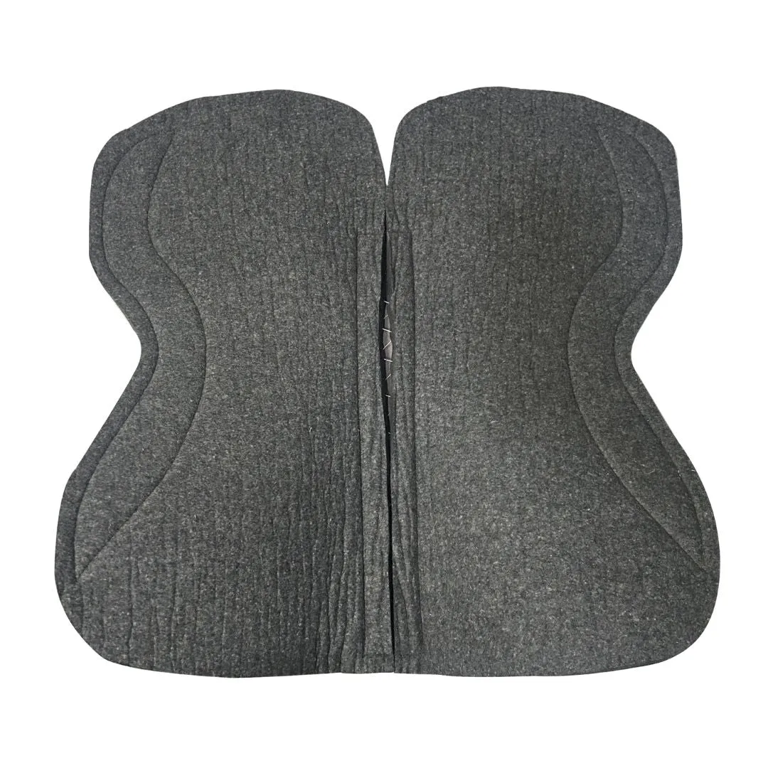 TuffRider Resonant zadelpad wolvilt 32x32 charcoal