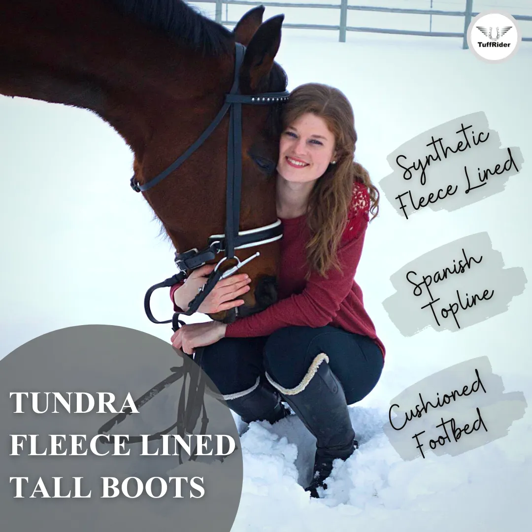 TuffRider Tundra rijlaarzen dames zwart fleece gevoerd