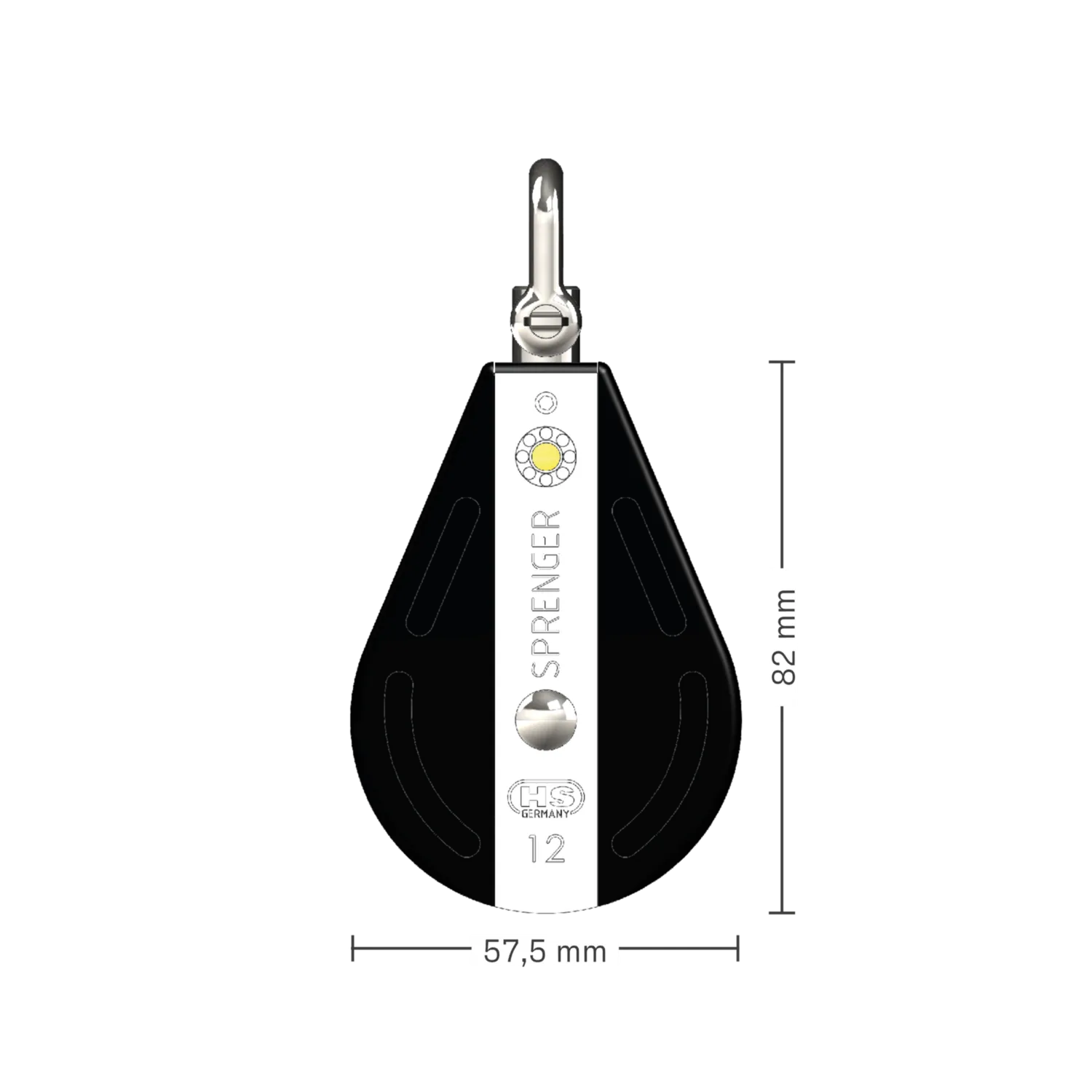 Herm Sprenger S-Block katrol 12 mm 1 rol wartel