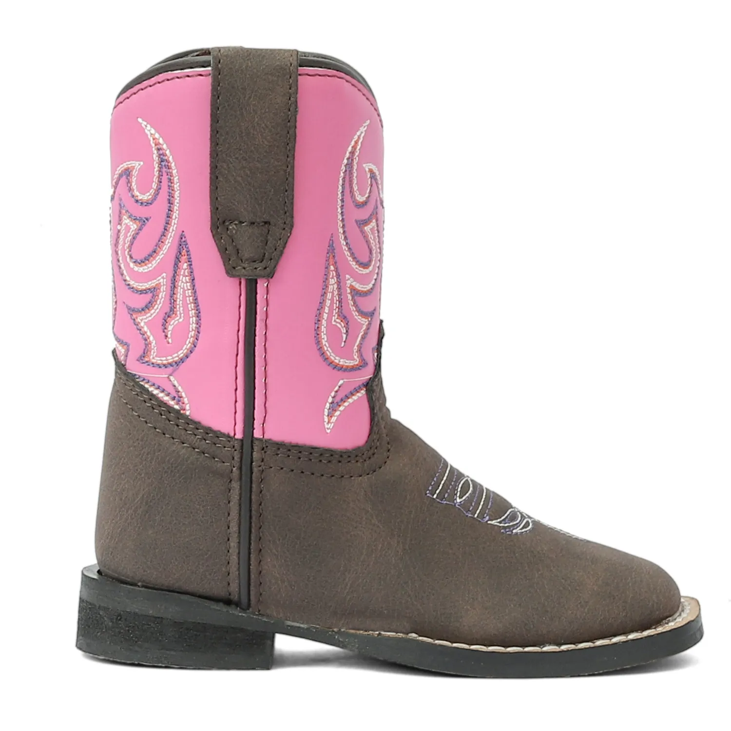 TuffRider Voyageurs peuter westernlaars mocha pink vierkant