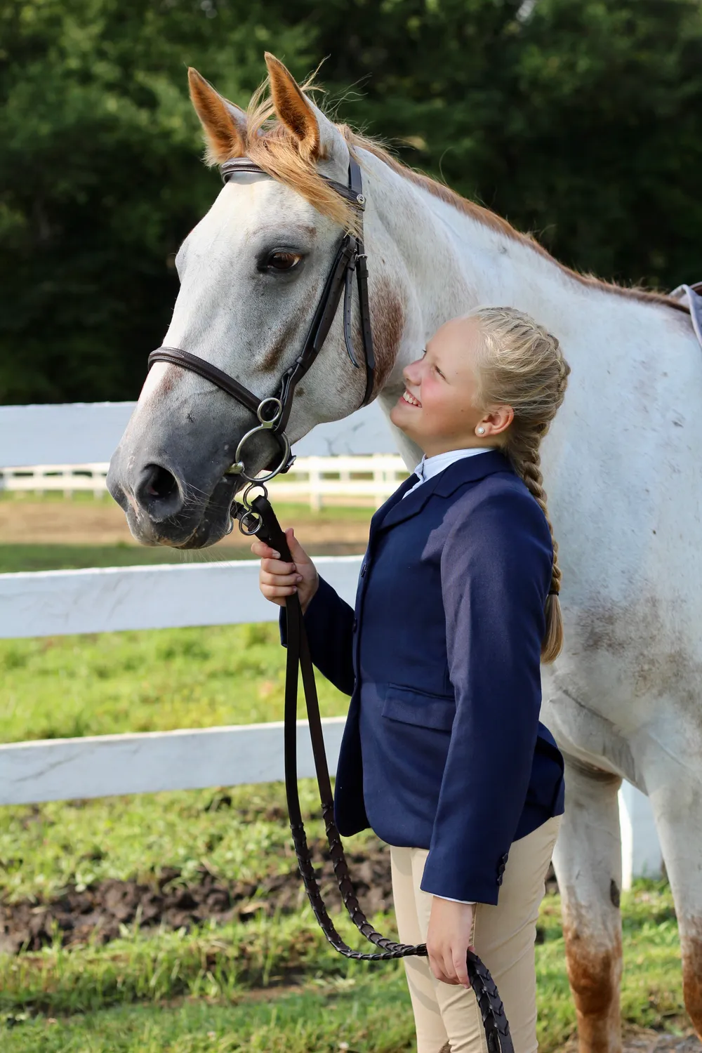 TuffRider Starter Show Coat kinder wedstrijdjas Navy