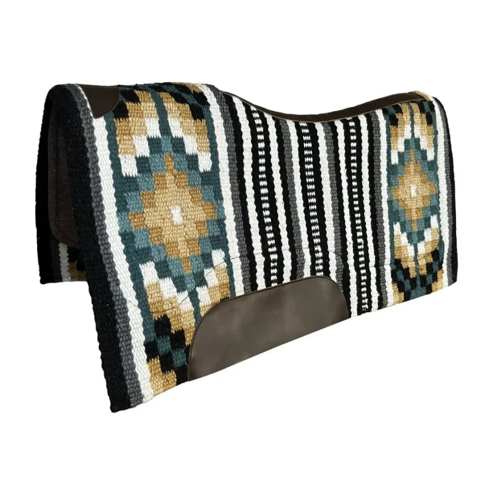TuffRider Stripe western zadeldek Jade 34x36 wolmix