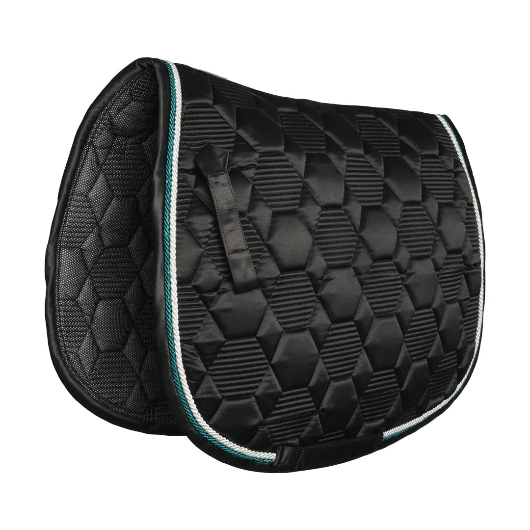 Lettia Honeycomb zadeldek navy STD satijn coolmax
