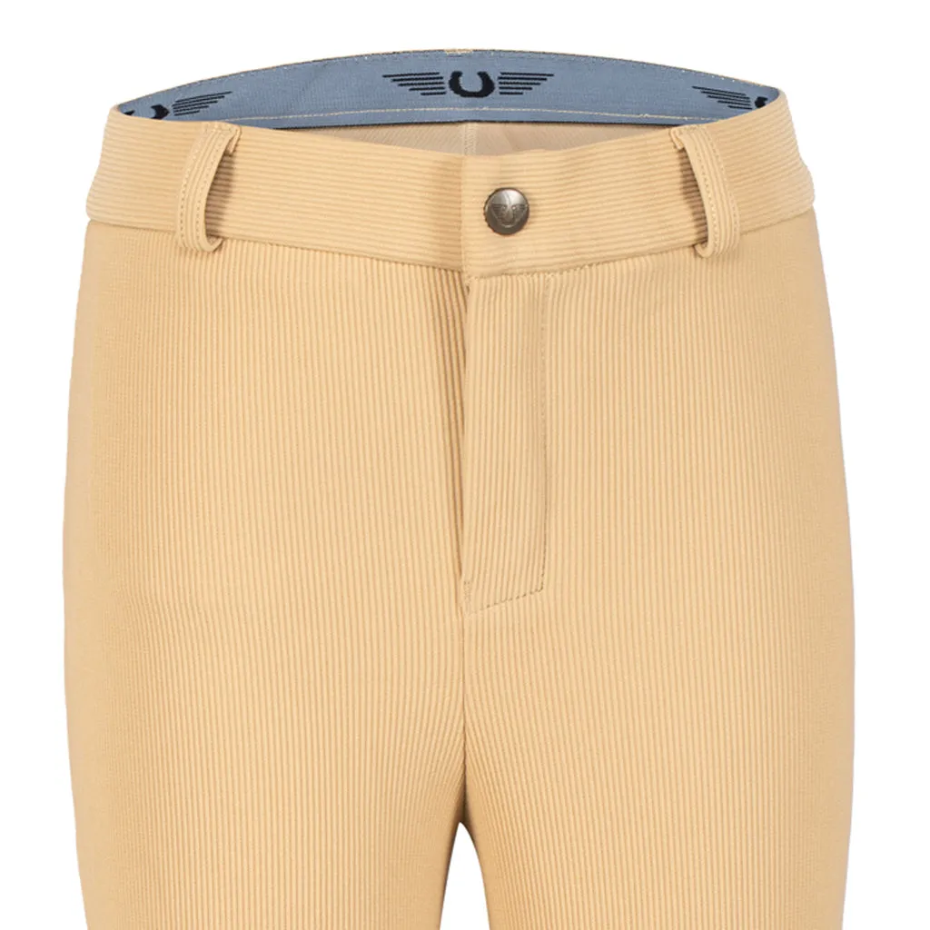 TuffRider Ribb Knee Patch kinder rijbroek zwart
