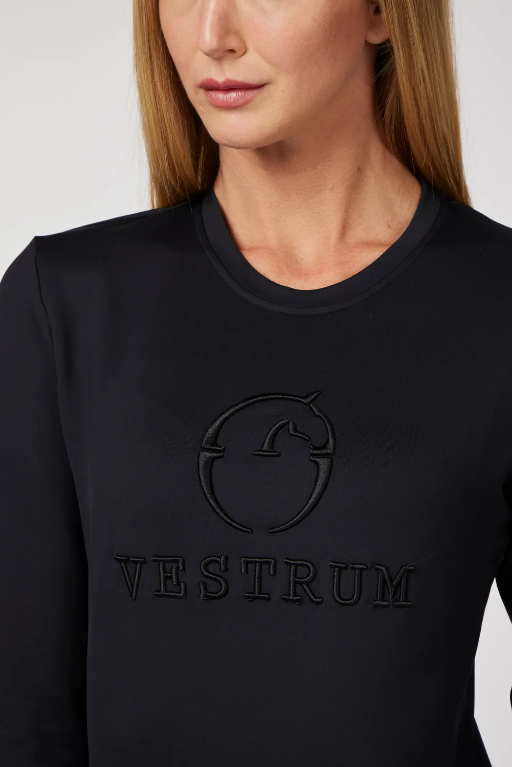 Vestrum Ankara technische trui dames navy ronde hals