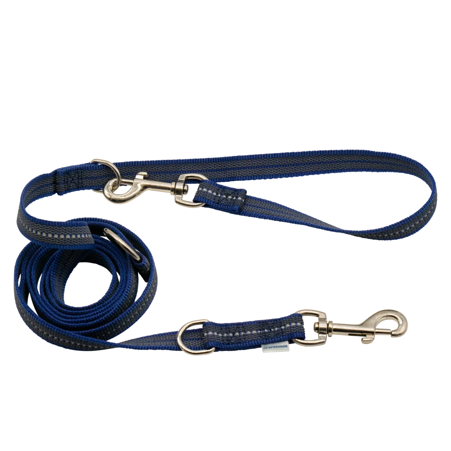 HS Sprenger 59230 hondenlijn zwart rubber grip verstelbaar