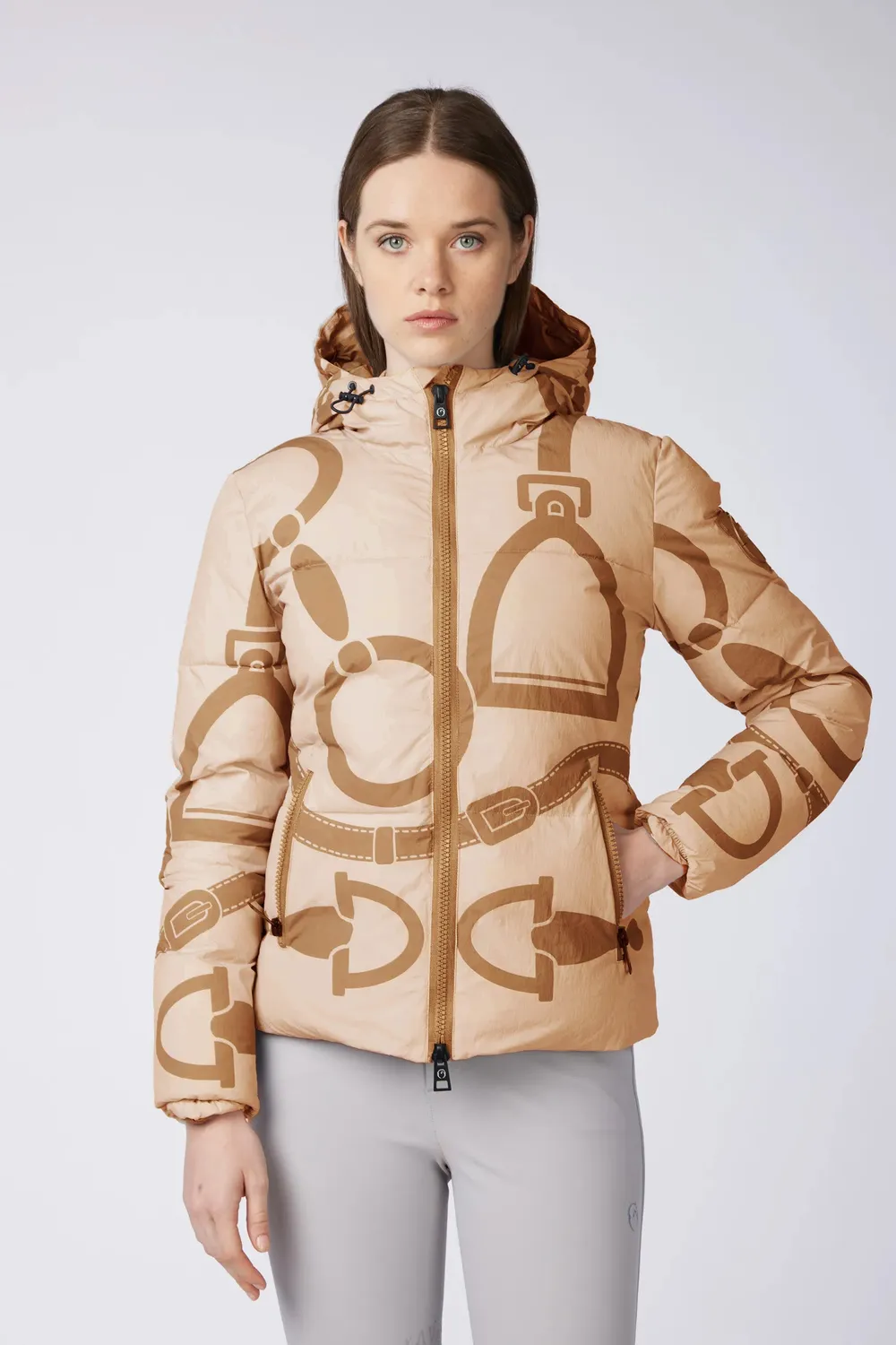 Vestrum Verbania jas dames medium grey met print