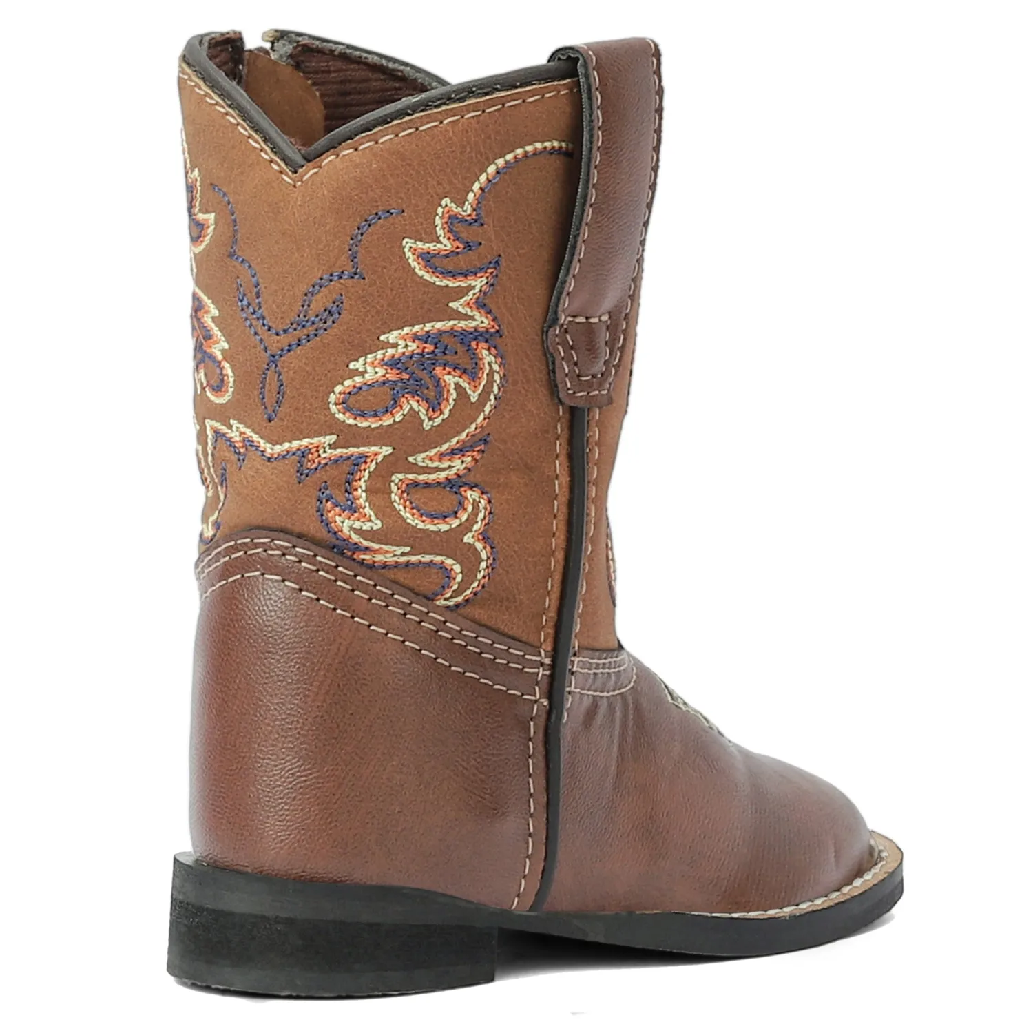 TuffRider Kings Canyon peuter westernlaars bruin ronde neus
