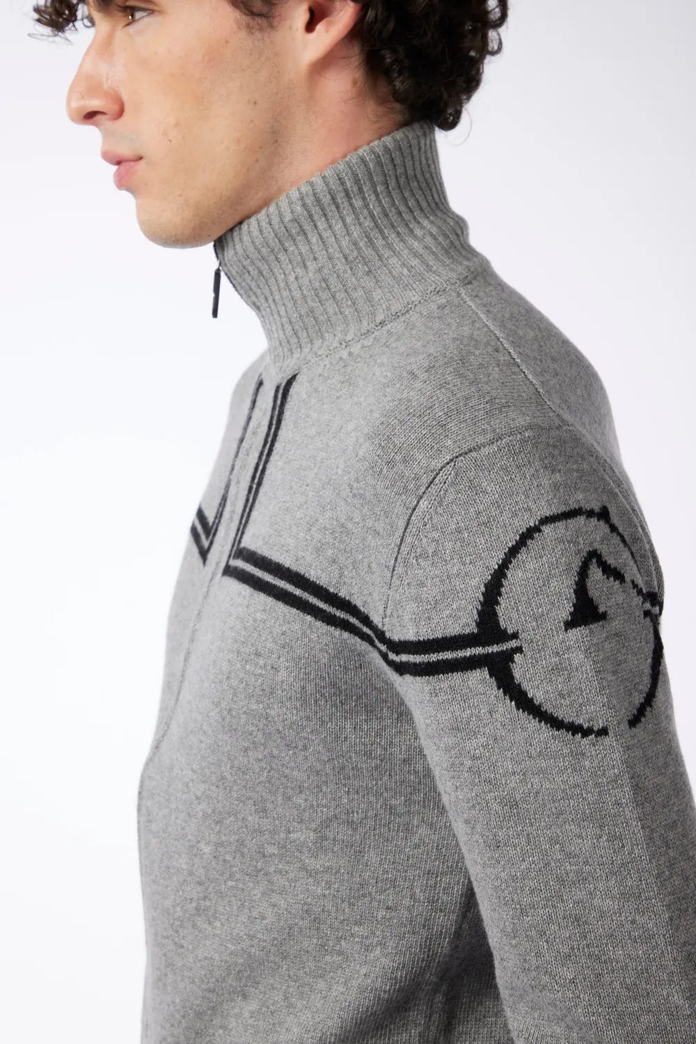 Vestrum Tournai Coltrui Heren Wol Cashmere Rits