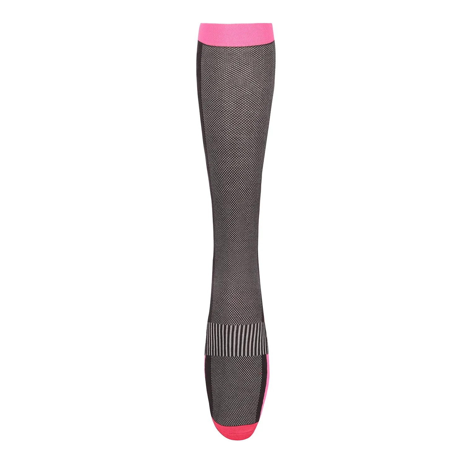 TuffRider Neon Ventilated Argyle rijsokken neon peach