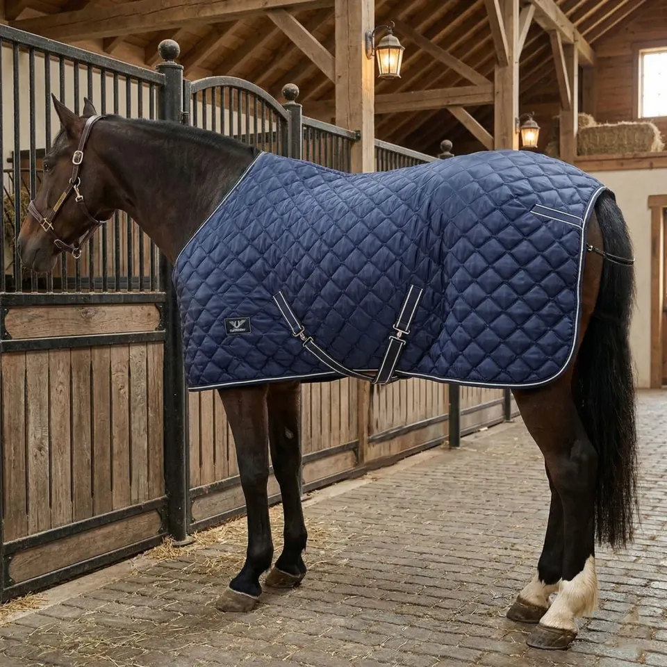 TuffRider Closed Front staldeken navy 200 grams