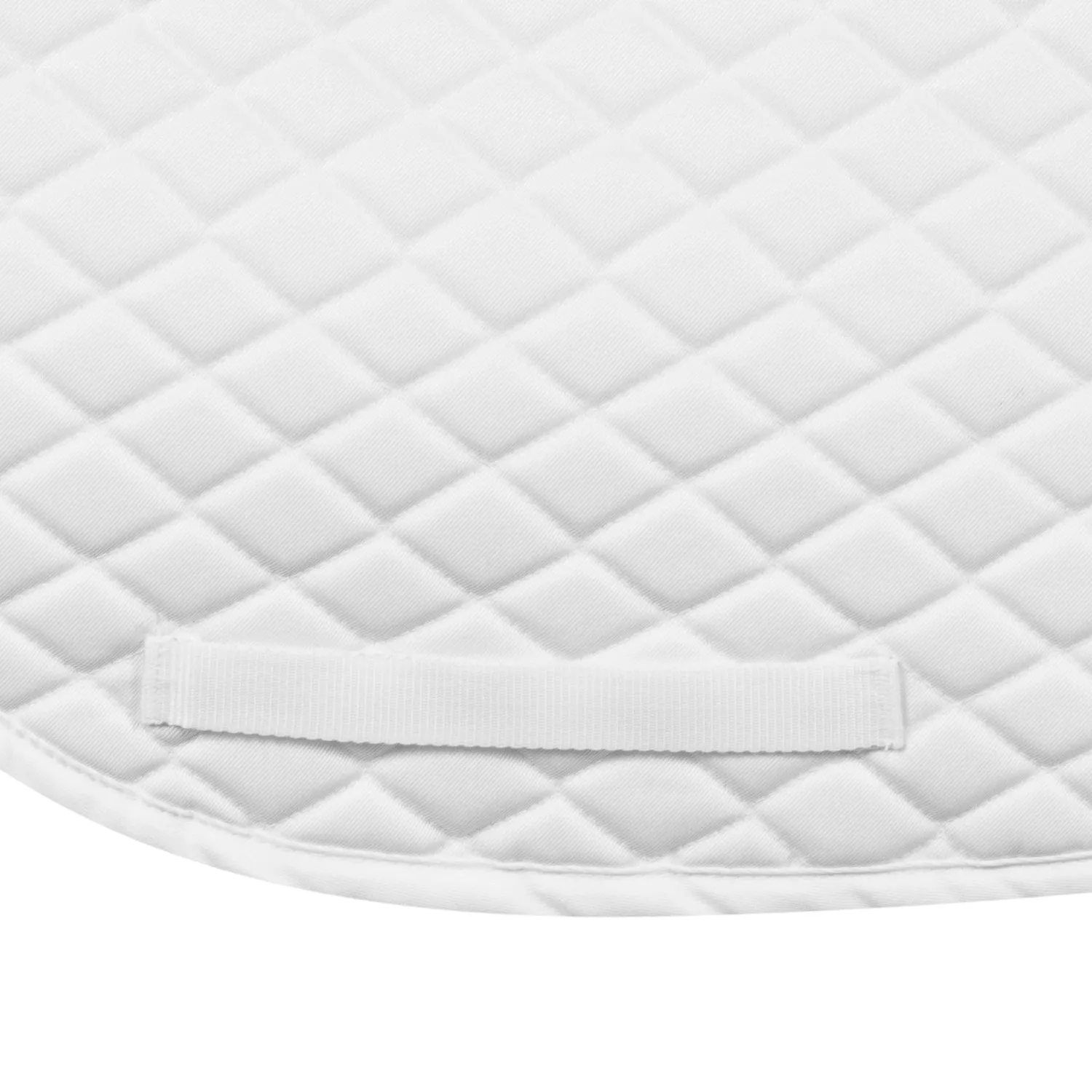 TuffRider Basic dressuurdekje wit ruitquilt katoen