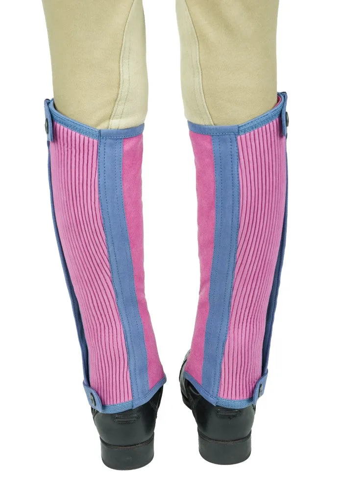 TuffRider Keeneland kinder halve chaps lichtblauw navy