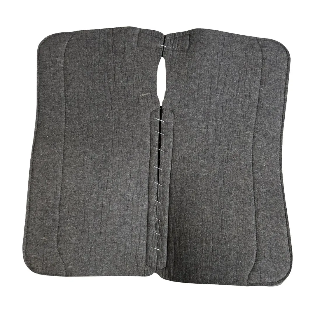 TuffRider Summit zadelpad 32x32 grijs wol 1 inch