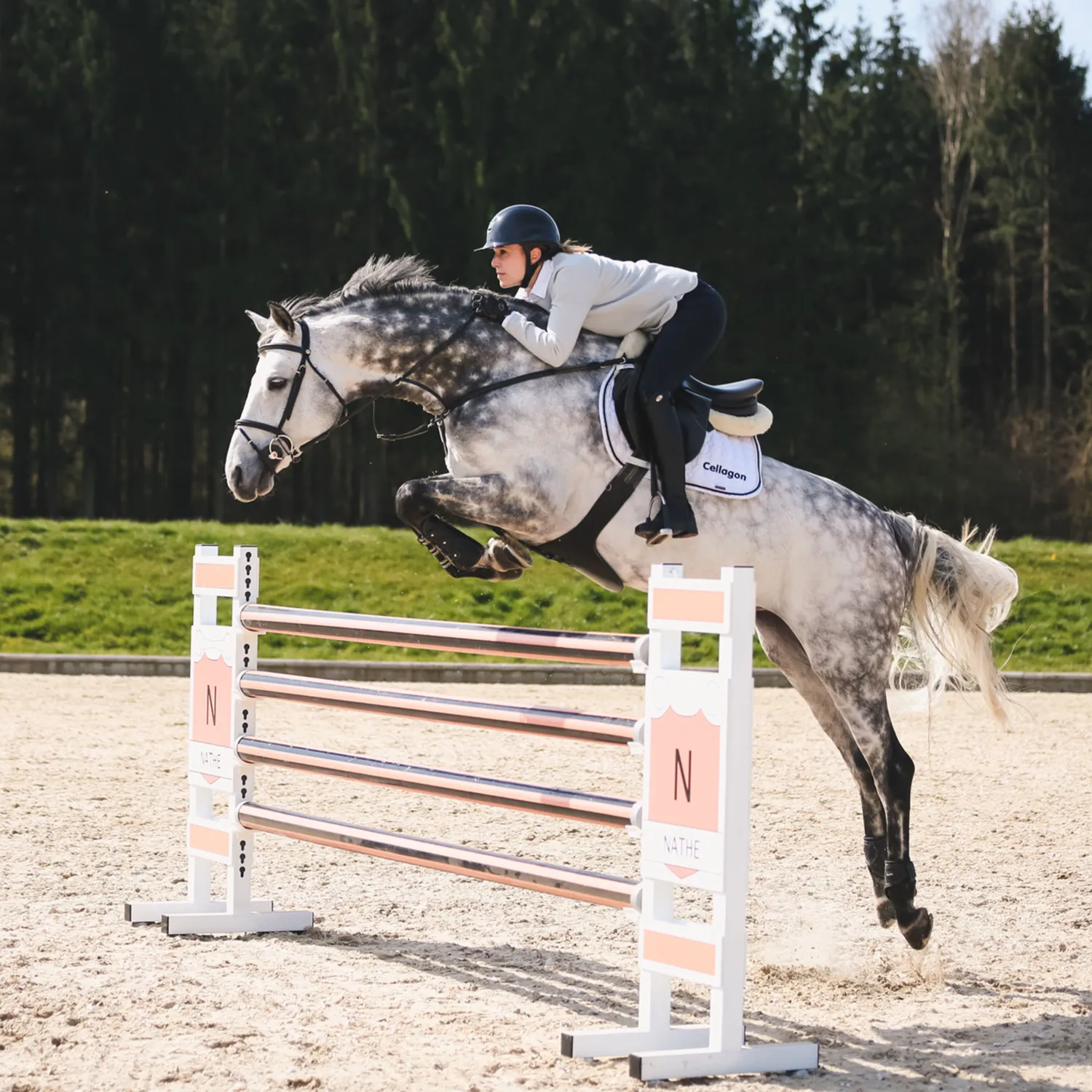 Nathe Opzettrens 20mm flexibele staaf paard