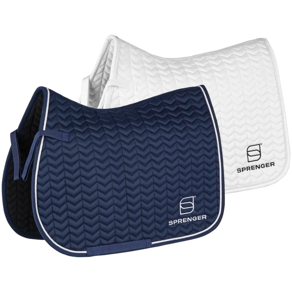HS Sprenger Veelzijdigheid Zadeldoek wit fishbone